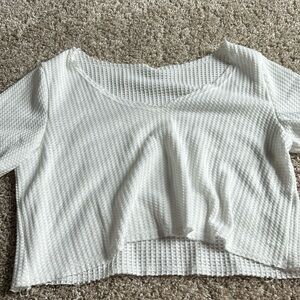 shein top size small white